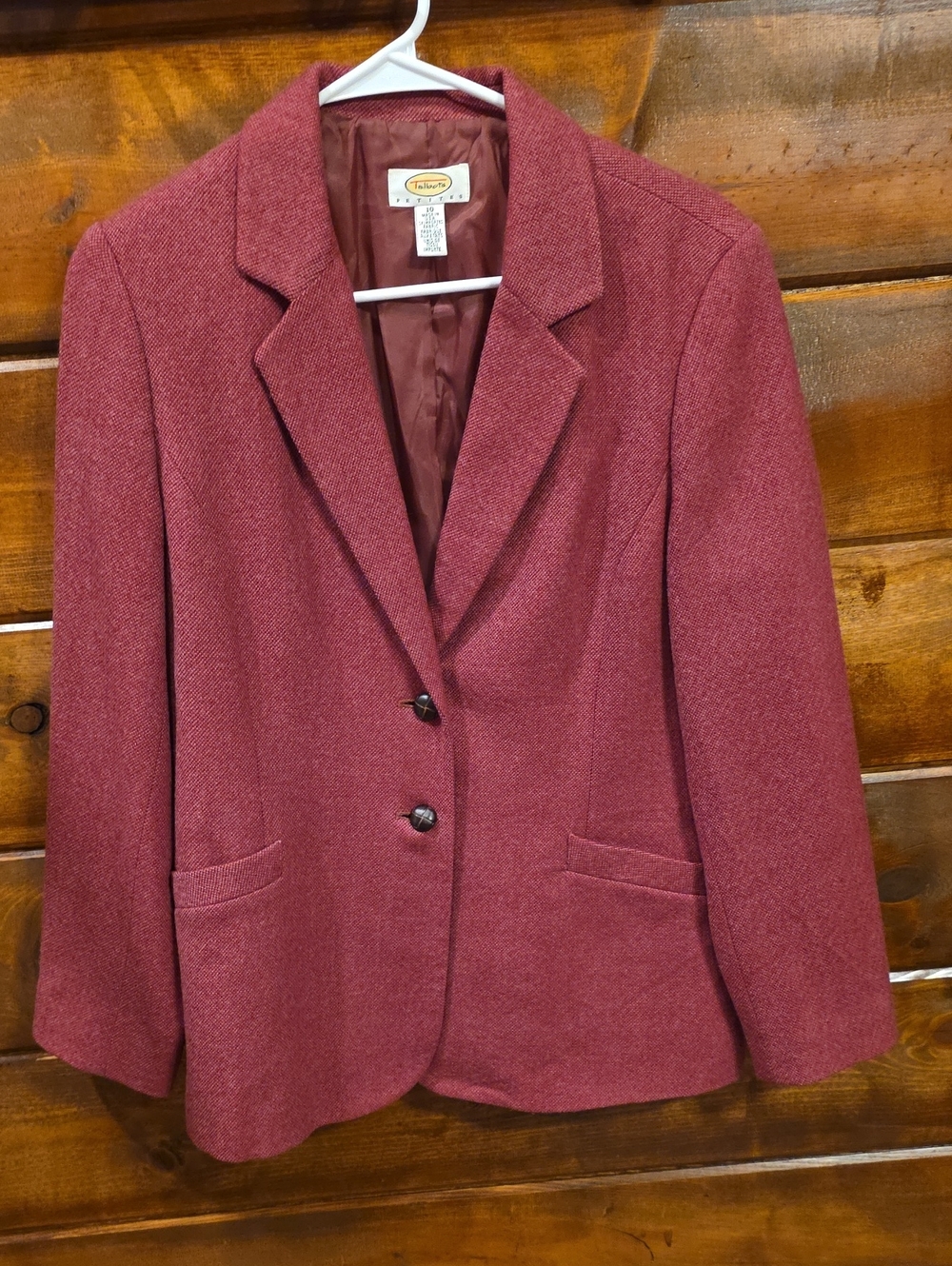 Talbots Burgundy Tailored Women's Blazer
